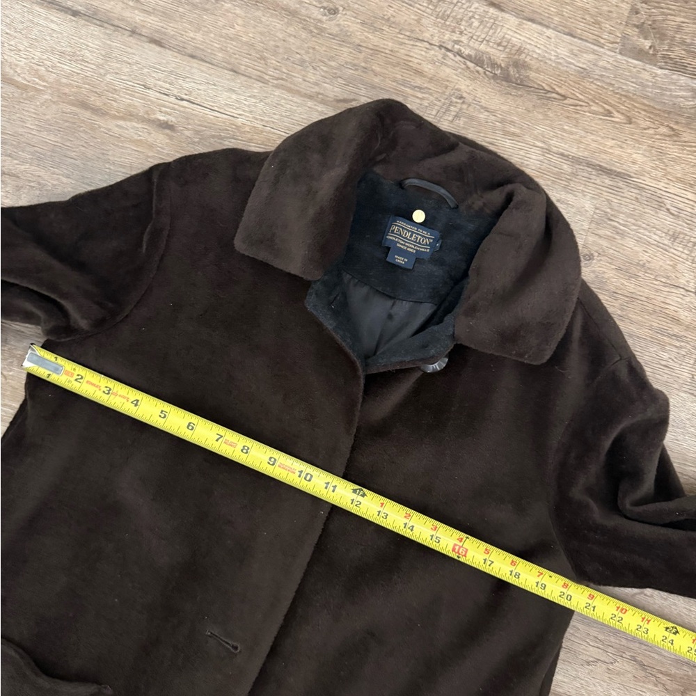 Pendleton • Wool Coat Brown Button Front Japan Li… - image 7